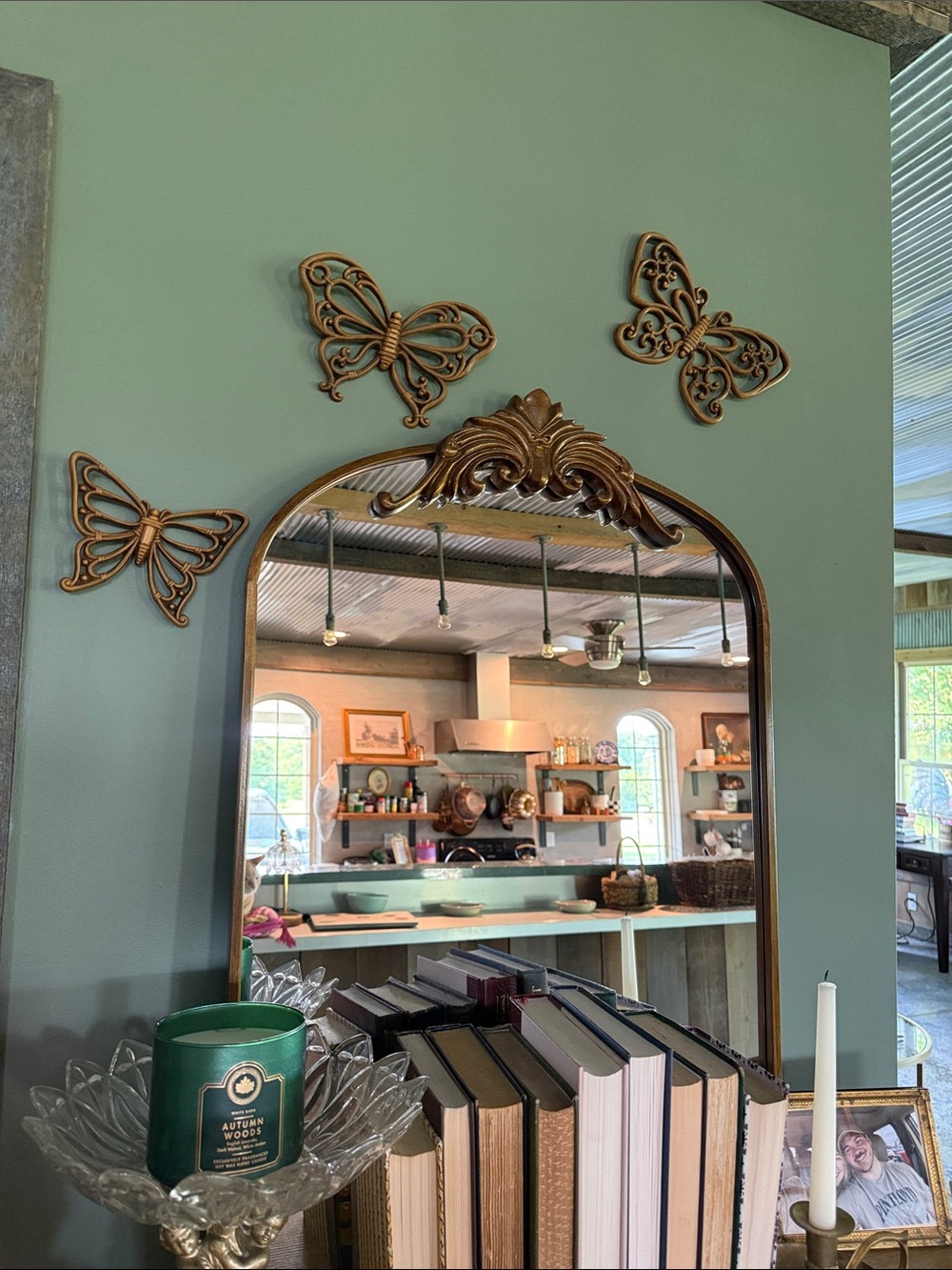 Ornate Butterfly Wall Decor Set - Elegant Accent- IN WHITE